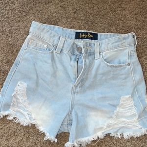 Ripped Jean Shorts